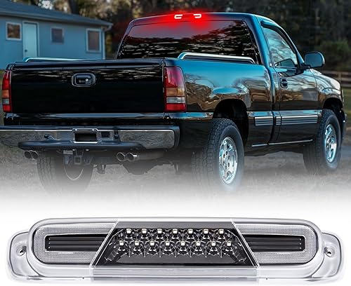 Tercera luz de freno LED compatible con Silverado Sierra 1500 2500 3500 HD 1999-2006 luz de freno trasera de alto montaje