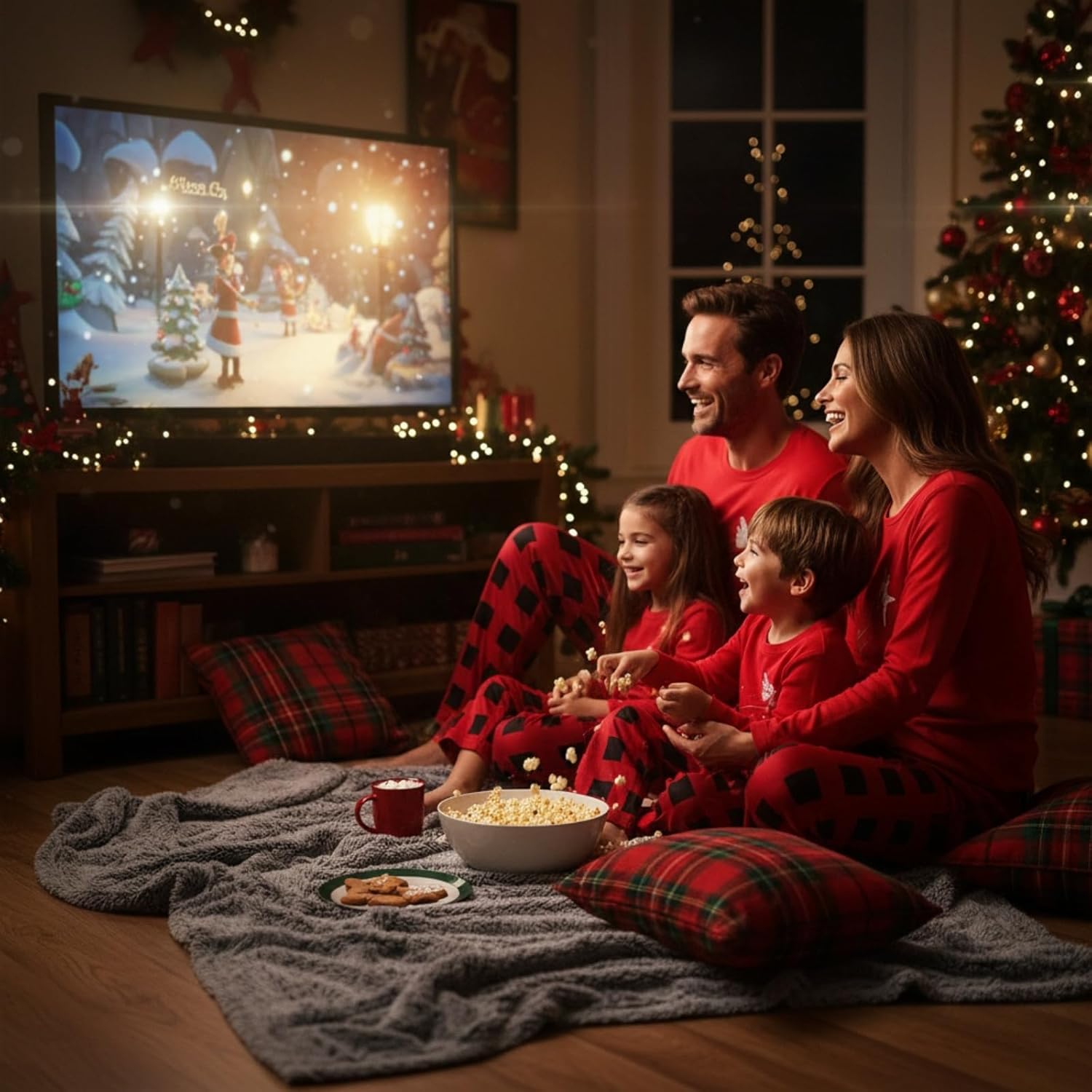 Christmas Family Matching Pajamas Set Holiday Sleepwear for Mom and Dad Cozy Xmas Pajamas for Family Party and Photos - Image 2