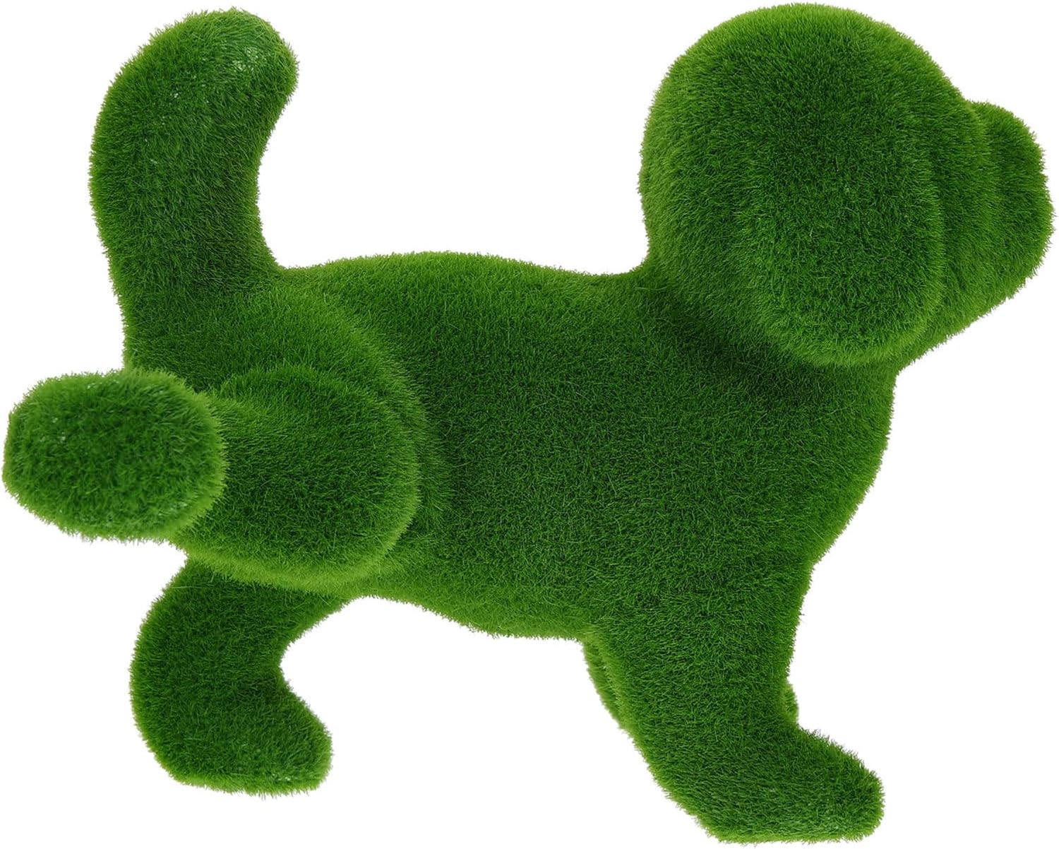 GANAZONO Topiary Flocking Dog Sculptures Peeing Decorative Garden Dog