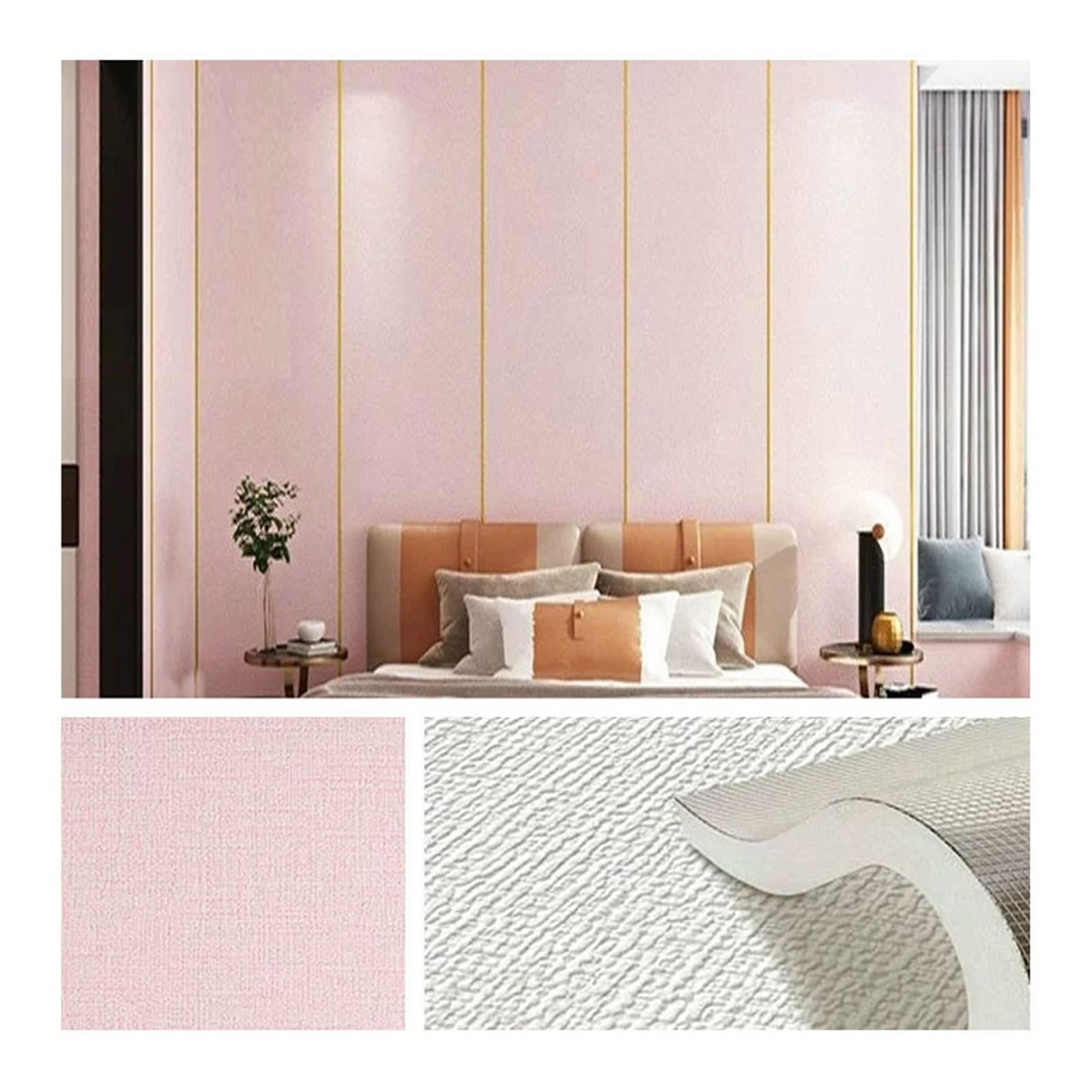 Papier peint adhésif pour masquer les imperfections murales sans peindre