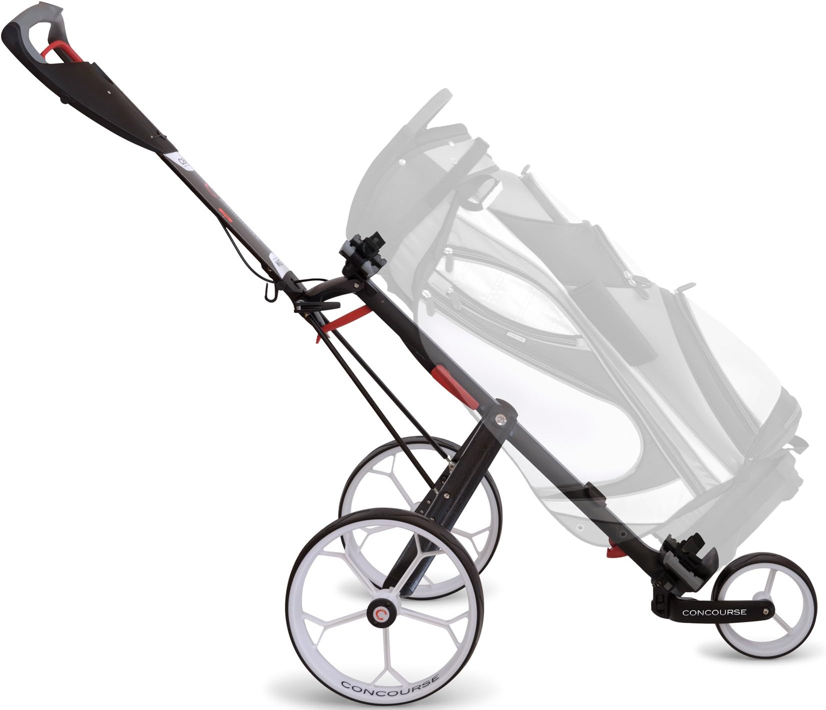 Concourse CBM3 Golf Push Cart Trolley, Compact, Foldable Design