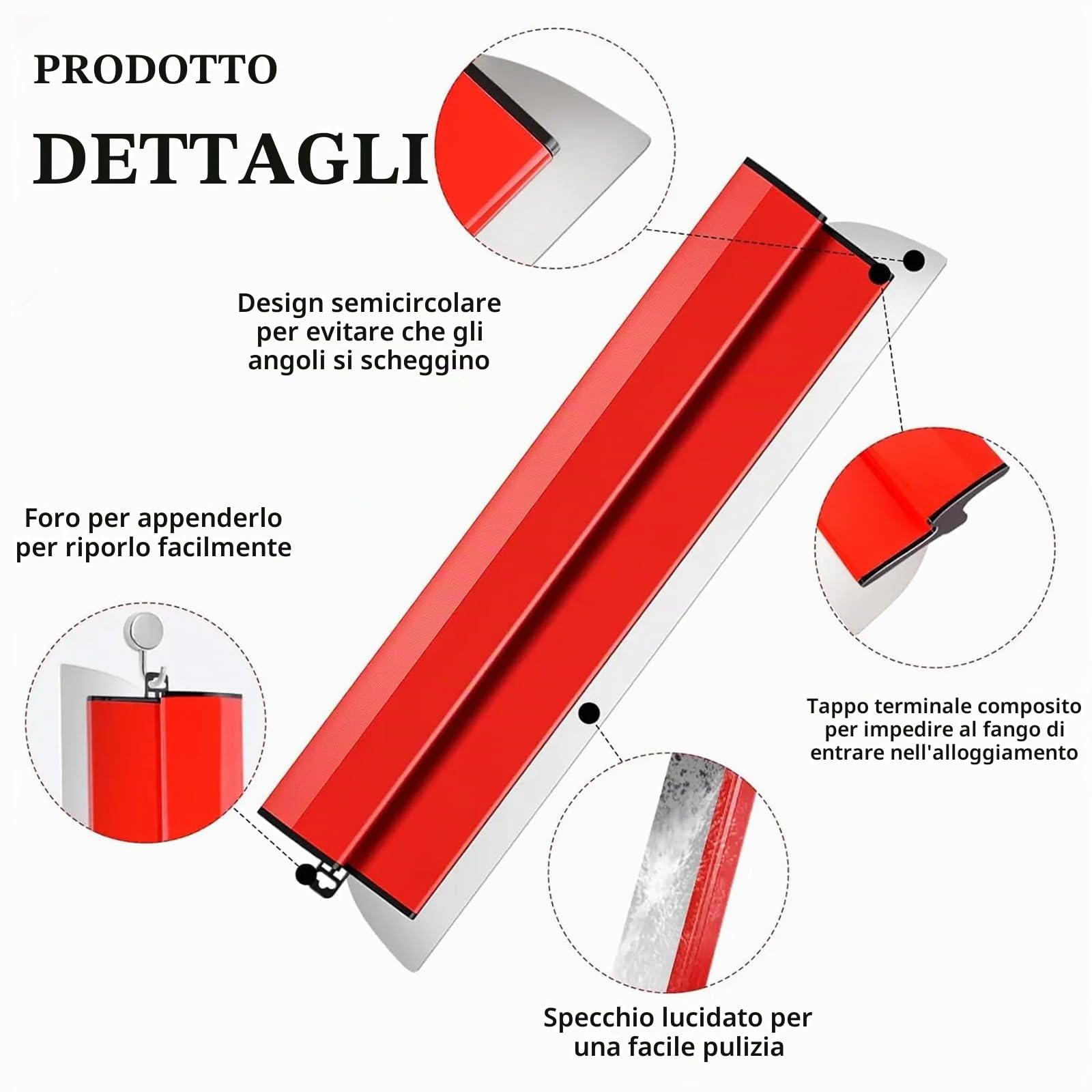 Spatola Superficie, 11PCS 0,5mm Set Spatole 80cm/60cm/40cm/25cm Strumento Spatola Con Lama Acciaio Inossidabile Spatole Superficie Decorazione Parete Un'Ampia Area Lavoro Con Asta Telescopica