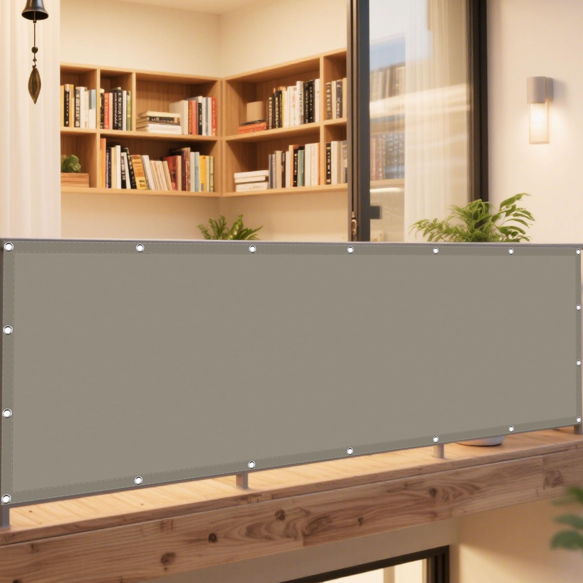 Voile d'ombrage patio et terrasse : toile taupe 8x9m pour de parfaits déjeuners d'été en plein air
