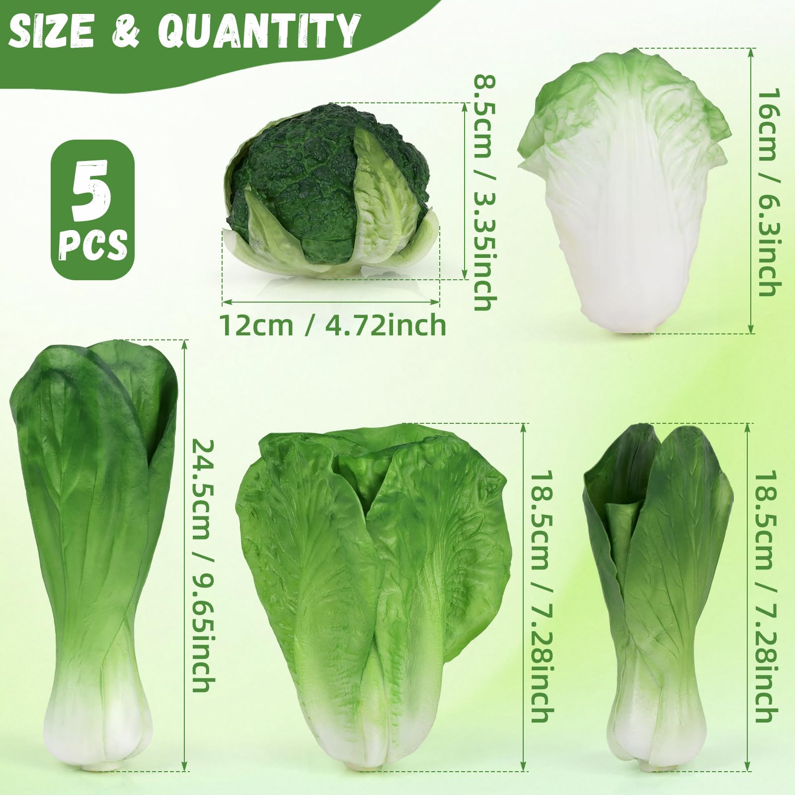 Woration Realistic Fake Vegetables Fruit Artificial Lifelike Food Props Kitchen Home Decorative