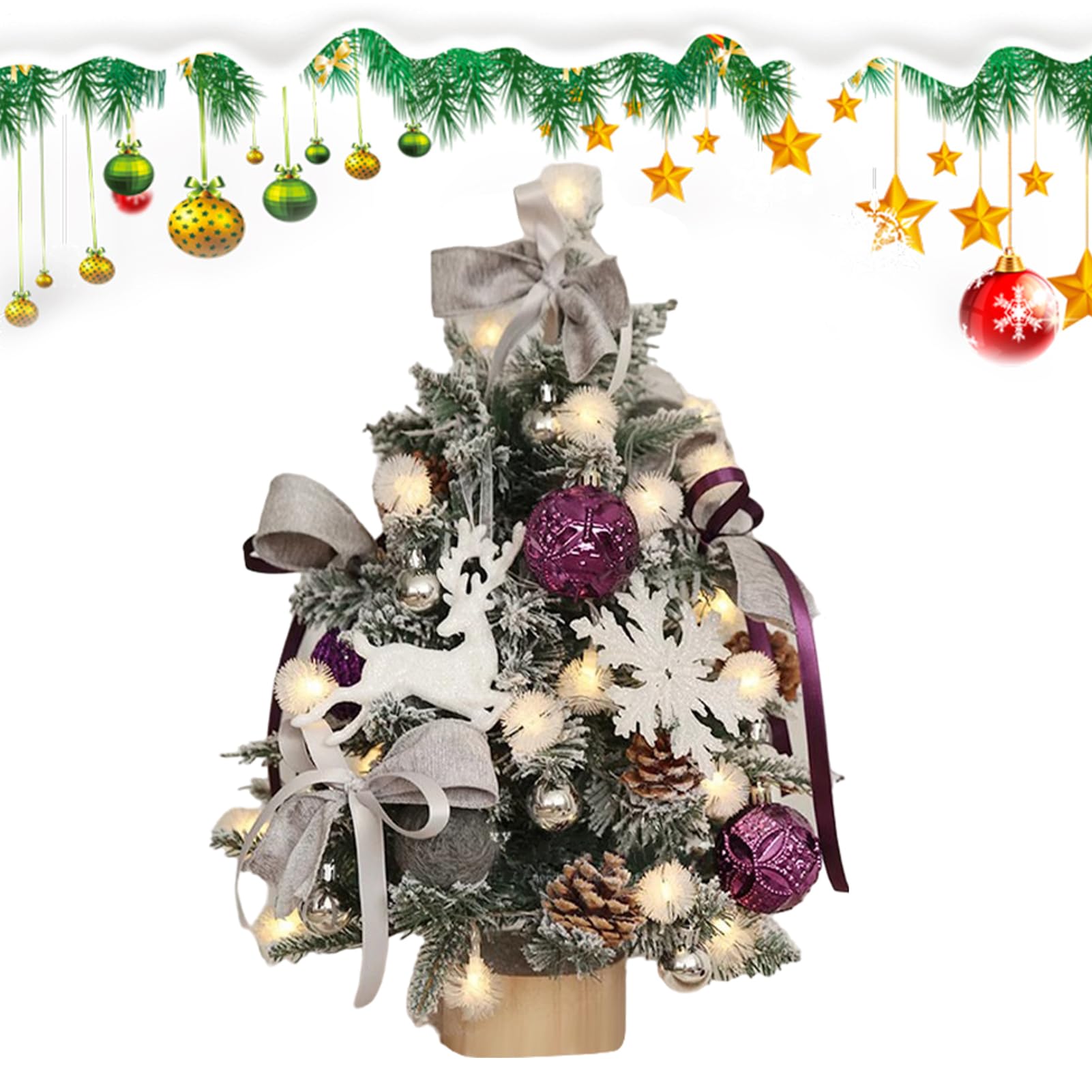 Árbol de Navidad, pequeño árbol de Navidad Artificial, de Mesa portátiles