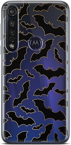 Miniatura 7 de Mertak Funda para teléfono compatible con Motorola Edge + Moto G9 G8 Plus G7 Play Power Z4 Celestial Stars Slim Cover Bear TPU Silicona Montañas