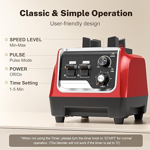 Miniatura 5 de Batidora de batido de 1800 W, potentes licuadoras para cocina, 70 onzas, gran capacidad y recipientes sin BPA con batidora de encimera para batidos,