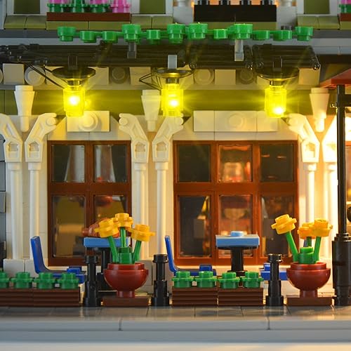 Miniatura 5 de LIGHTAILING Juego de luces para (restaurante parisino) modelo de bloques de construcción - Kit de luz LED compatible con Lego 10243 (no incluye el