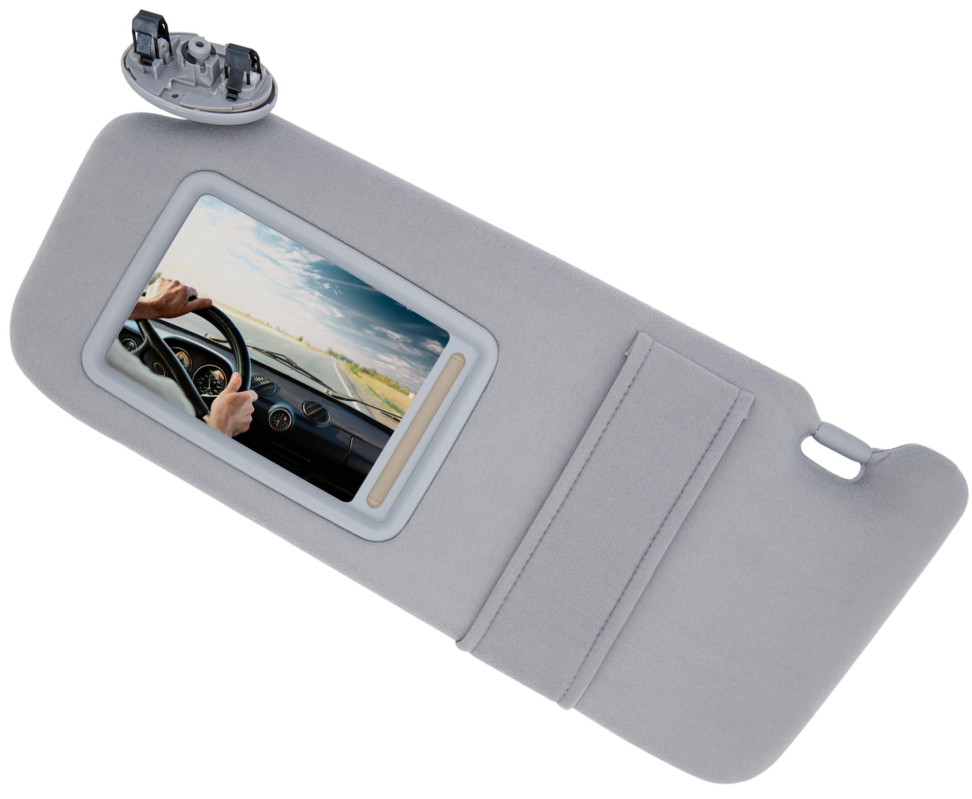 Driver Side Sun Visor,Compatible with 2007 2008 2009 2010 2011 Toyo-ta Camry and Camry Hybrid Without Sunroof Replaces Model 74320-06780-B0