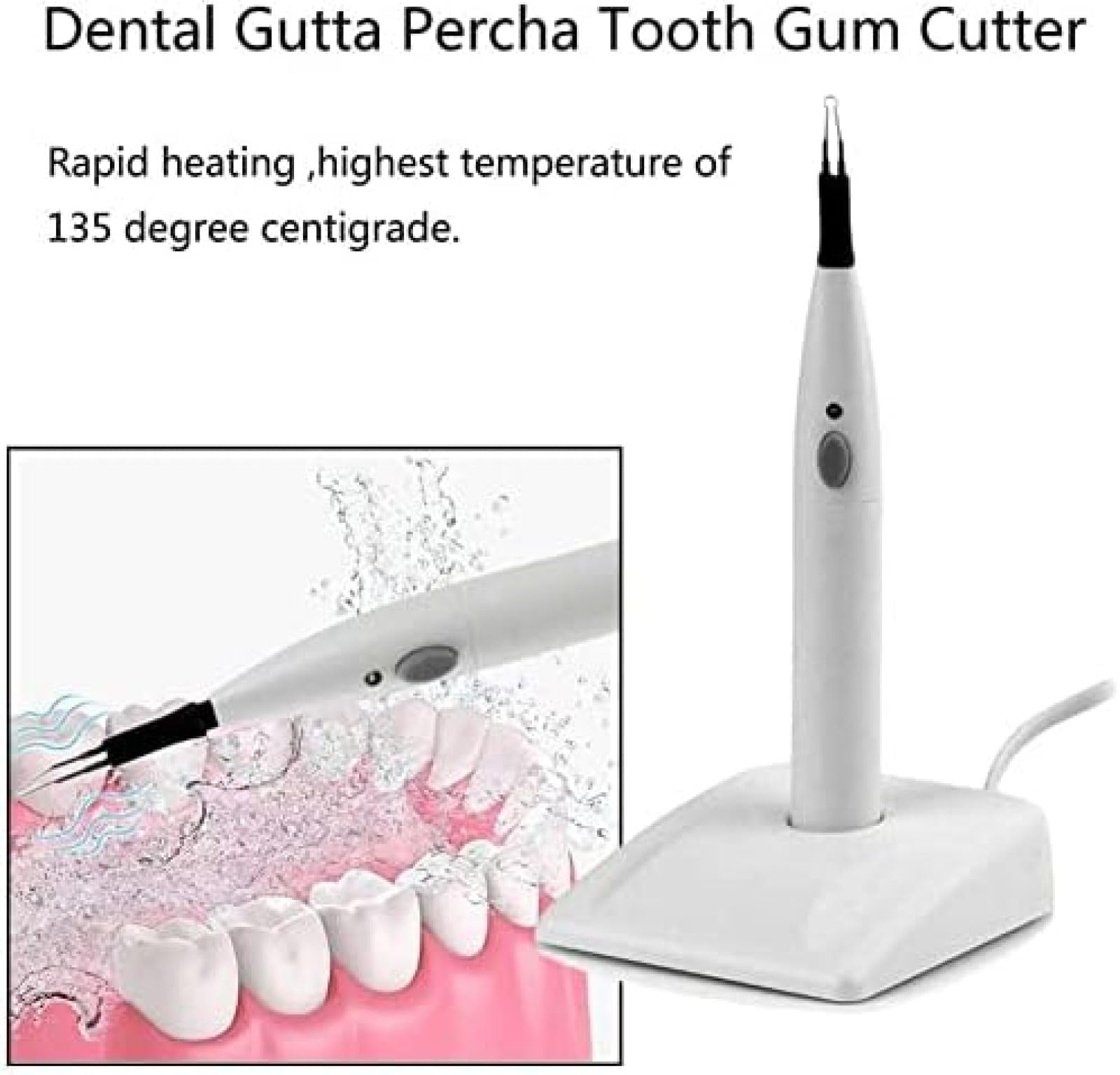 4 wskazówki jamy ustnej guma do zębów Dental Gutta Percha Cutter Gutta Endo Cutter Guta Percha ząb Cutter wybielanie rozpuszczone narzędzia łamające