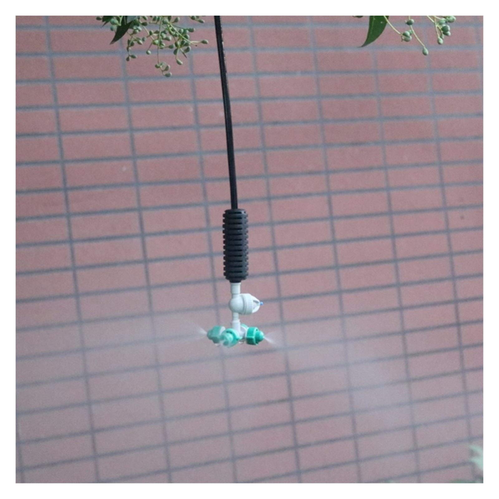 Kit de manguera de rociadores de plantas Anti-fugas de efecto invernadero micro válvula Tobera Accesorios agrícola de riego por goteo manguera de conexión 100 piezas (Color : Grey, Diameter : 6mm)