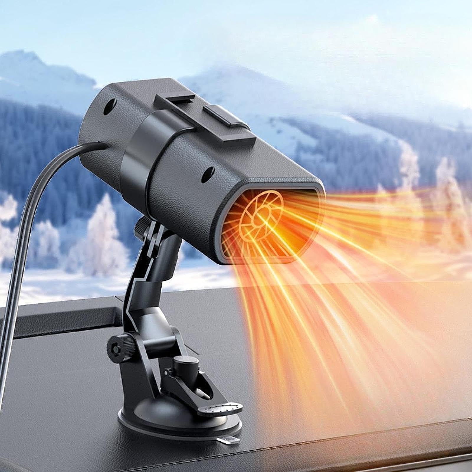 TRENDYNEST 12V Car Heater Vehicles Auto Dryer Car with Adhesive Holder Defrost Defogger| Room Heater | Electric Heater | Blower Heater-image-11