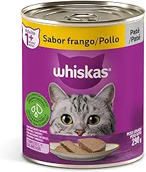 whiskas Ração Úmida Para Gatos Whiskas Lata Patê De Frango Adultos 290G