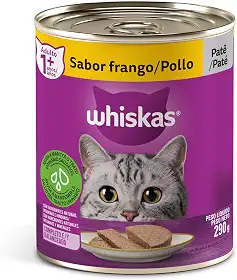 whiskas Ração Úmida Para Gatos Whiskas Lata Patê De Frango Adultos 290G