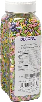 Floral Bloom Sprinkles Mix for Baking | Flower, Pink, Purple & Green, 26 oz