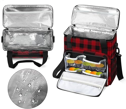 Miniatura 3 de Bolsa de transporte para cafetera con patrón de guingán para Keurig K-Mini o K-Mini Plus K-Mini Plus K-Cup, bolsa de viaje