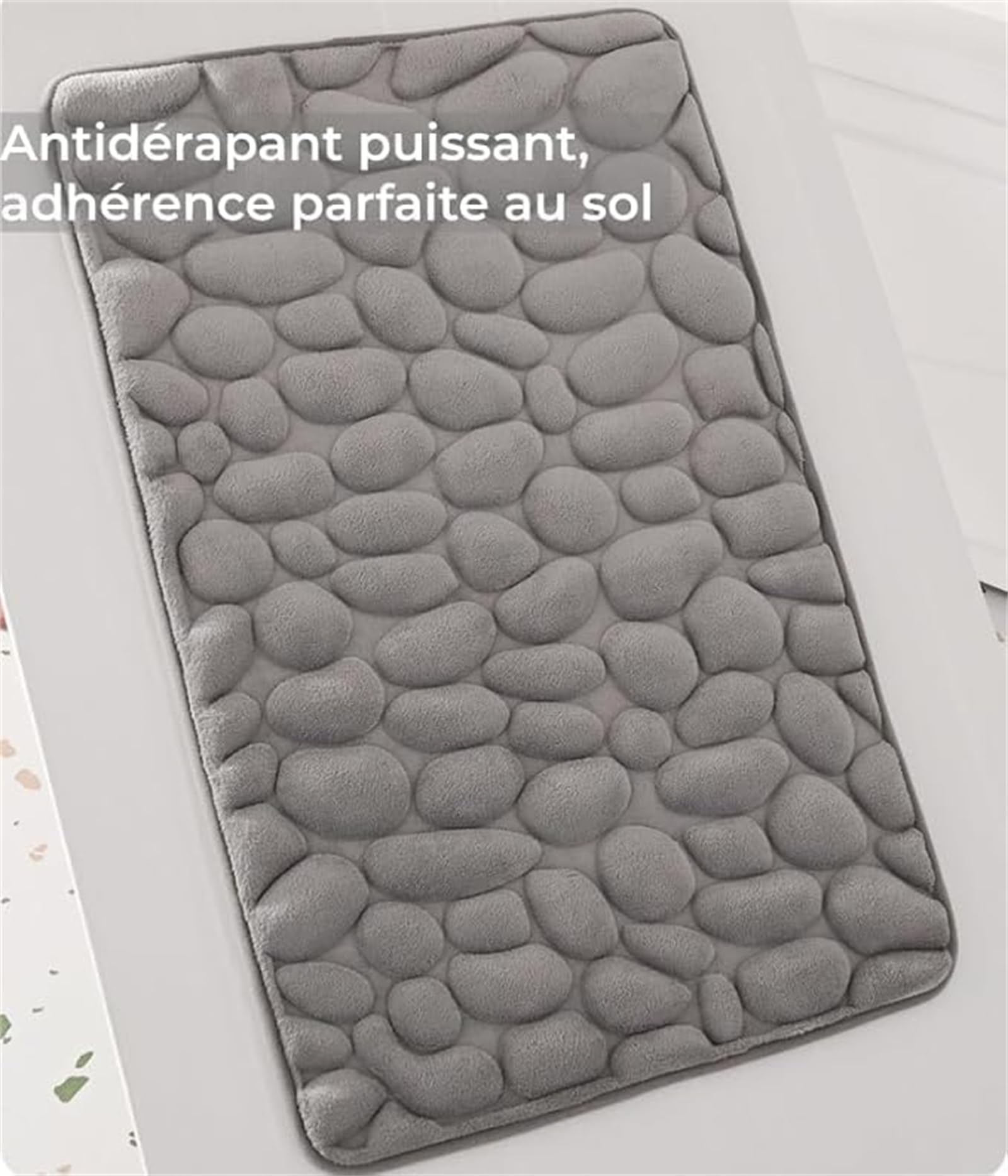 La Berge Tapis de Bain Galet Absorbant antidérapant