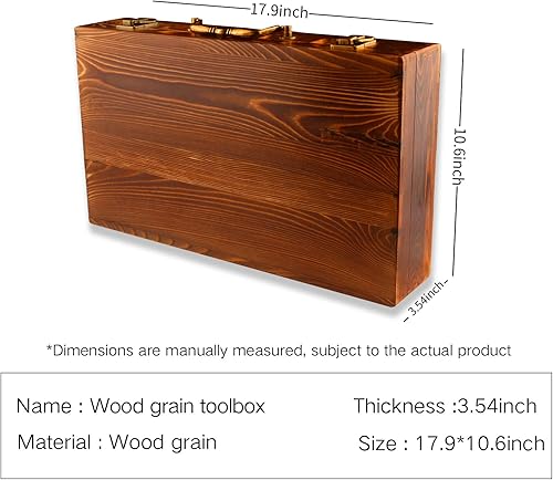 Miniatura 2 de Estuche de peluquero profesional de belleza, estuche de transporte de peluquero de madera, herramienta de estilista, estuche de transporte de viaje,