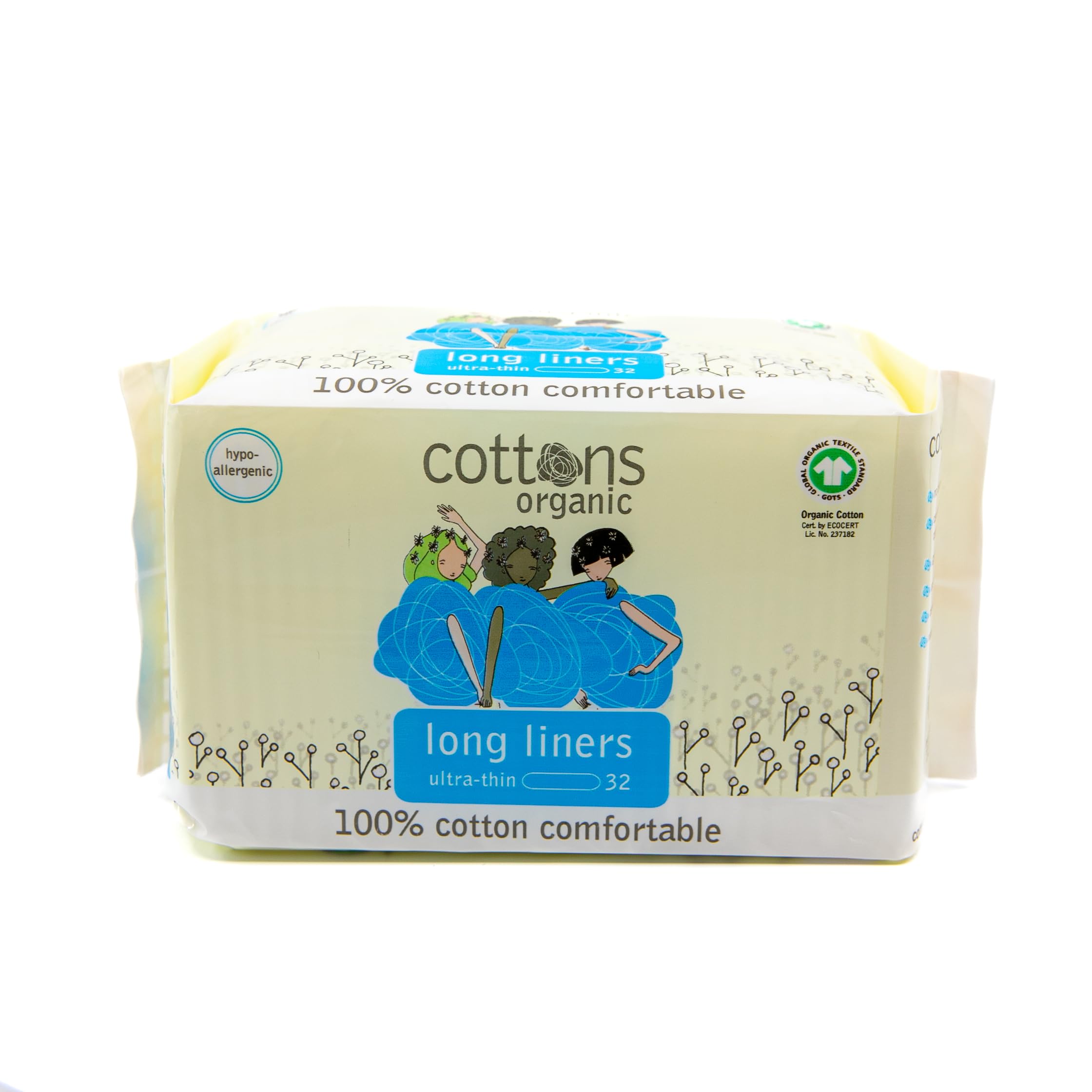 Extra langen Cottons salvaslip Baumwolle 100% – 32 Stück