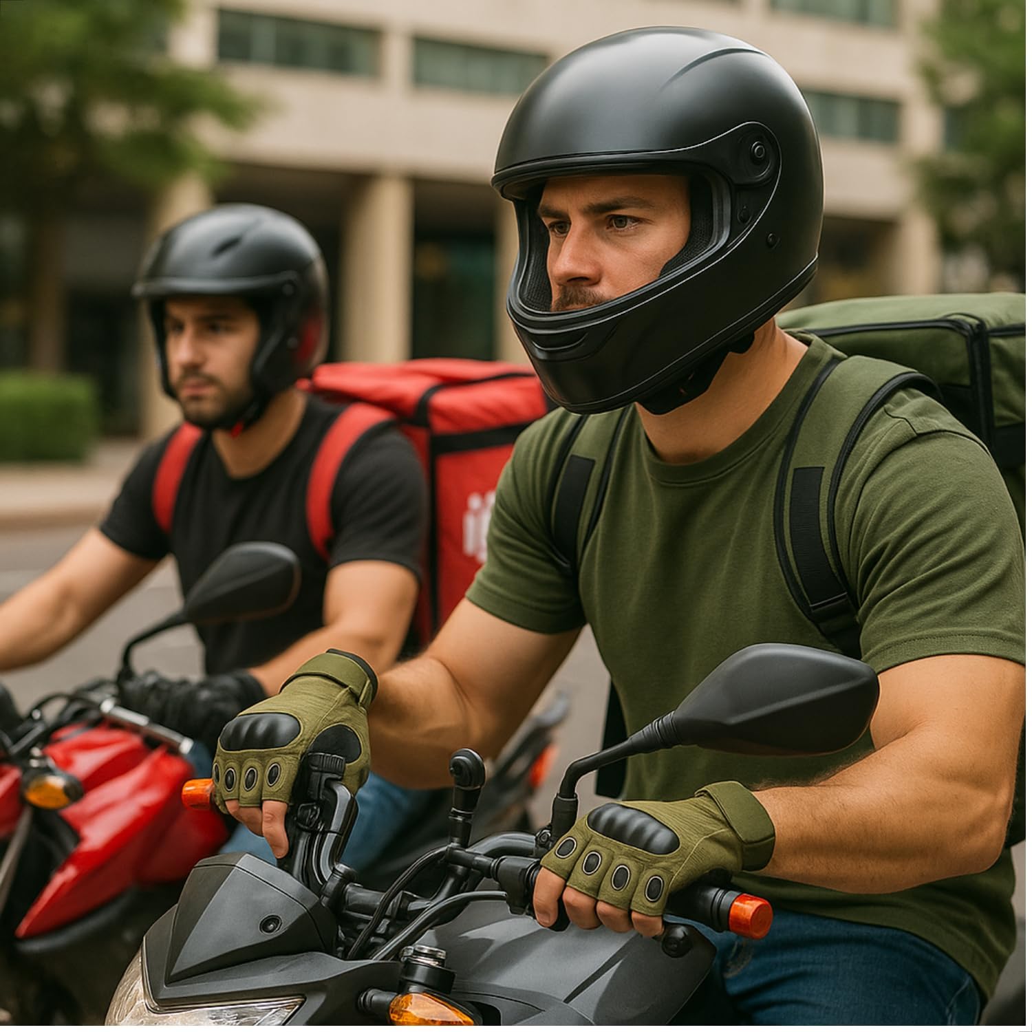 Luva Tática Meio Dedo Militar Unissex Antiderrapante para Airsoft, Academia, Musculação, Motoqueiro, Bike, Crossfit, Ciclismo, Treino, Paintball, Segurança - Tamanho Único