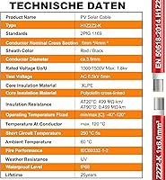 Vista 7 de Oududianzi Cable de panel solar de 30 pies, cable solar de 10 AWG H1Z2Z2-K de cobre estañado, cable de extensión solar para exteriores para sistema