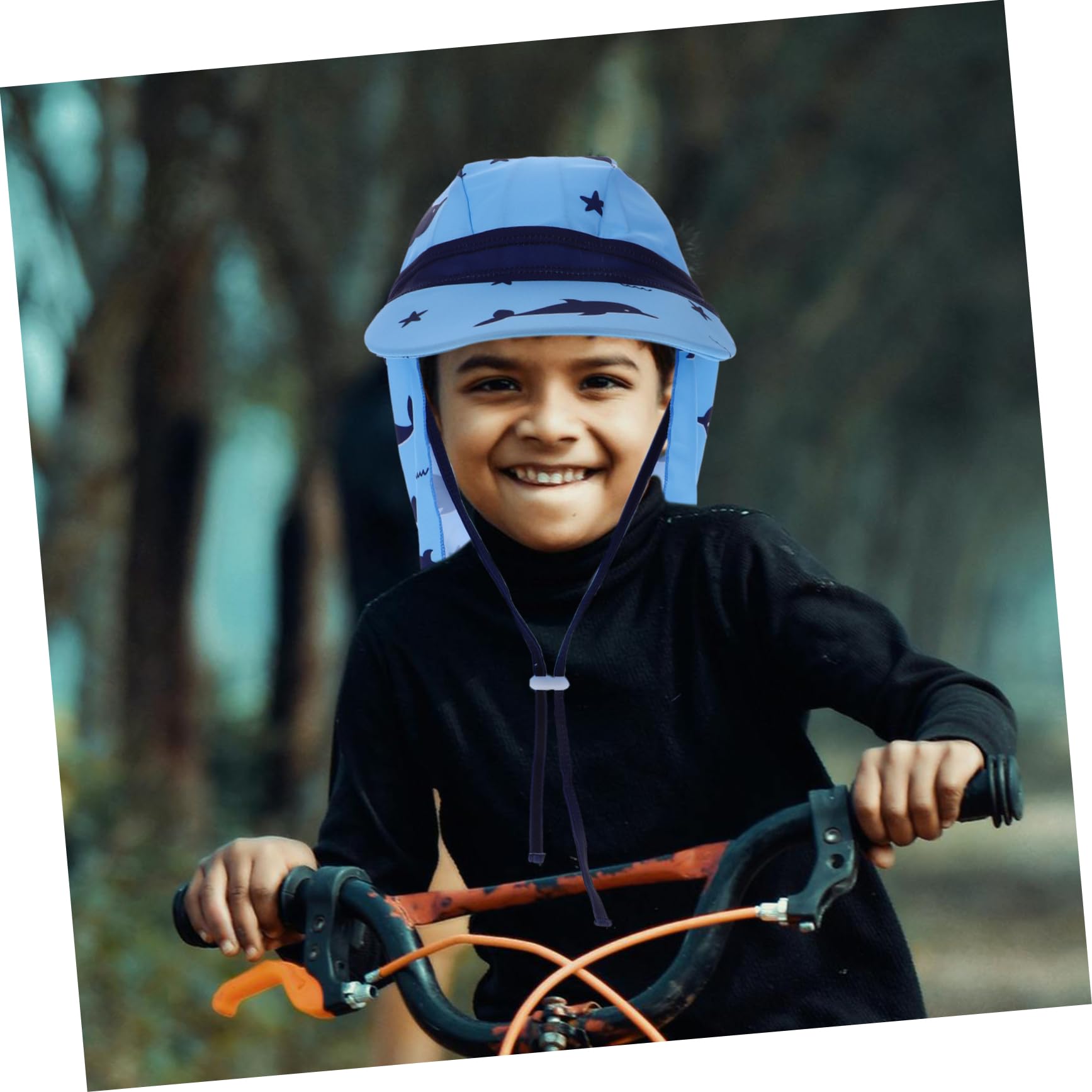 4 Piezas Sombrero De Sol para Chicos Gorro Infantes Tapa Sombrero De Sombreros Pequeño Pequeños Pañuelo Visera Gafas De Sol Gorras Exterior Poliéster Blue