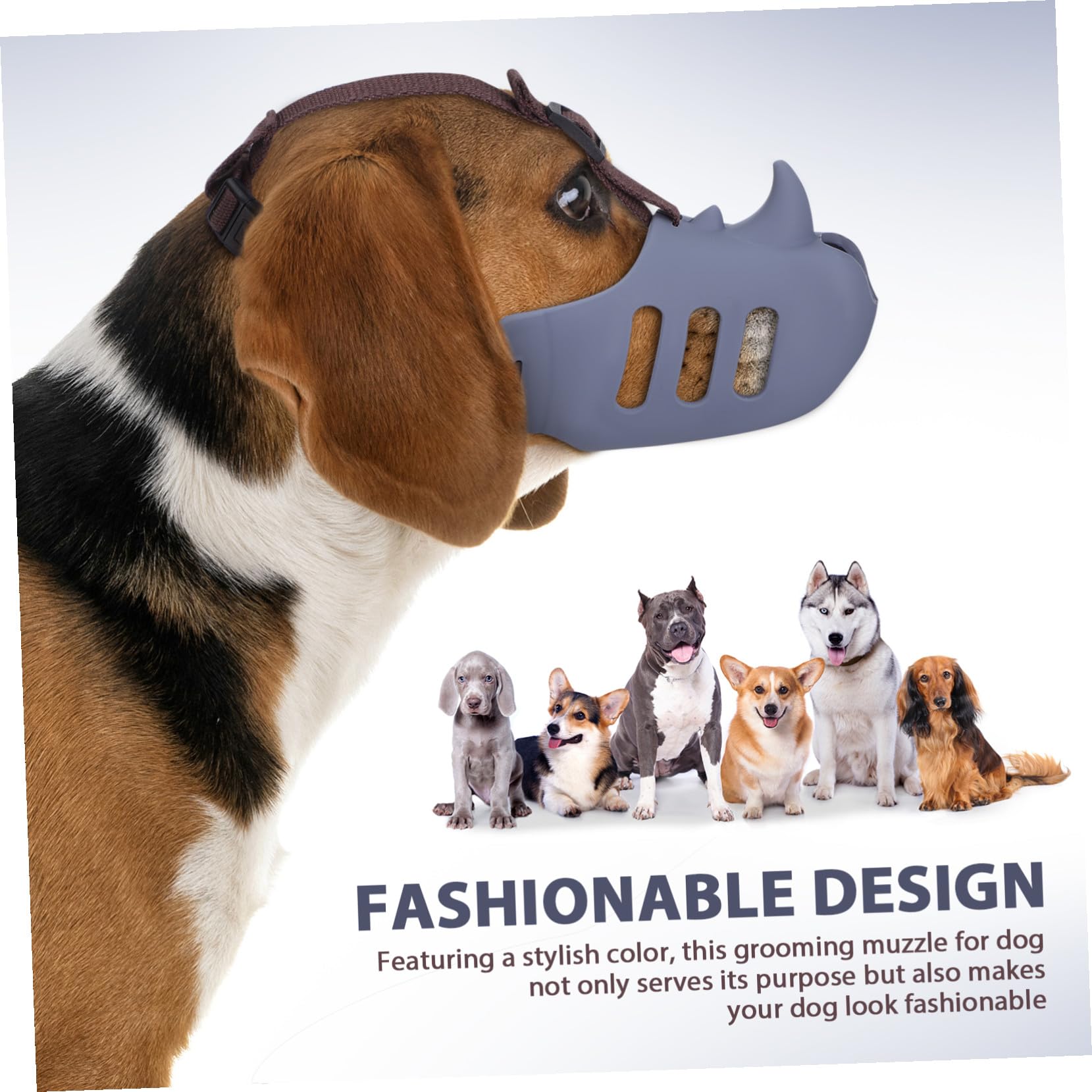 Museruola per Cani Regolabile Anti Morso 3 Pezzi in Silicone | Cani, Confezione Tripla, Riduce L’abbaio, Vestibilità Confortevole, per Toelettatura e Uso Prolungato