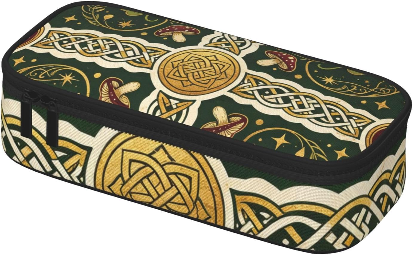St Patrick Clover1 Full-print Multifunctional Pen Organizer Storage Pouch image 2