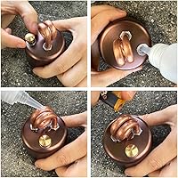 Vista 5 de Mini Alcohol Stove – Jetfire, Heat - Resistant Rubber Grip & Leak - Proof Design Compact, Windproof & Effortless to Operate – Ideal for Camping