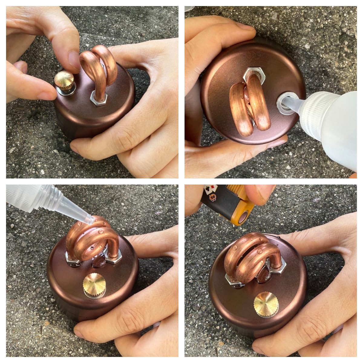 Mini-Alkoholkocher – Jetfire, hitzebeständiger Gummigriff & auslaufsicheres Design | kompakt, winddicht & mühelos zu bedienen – ideal für Camping, Notfallvorsorge & Outdoor-Abenteuer