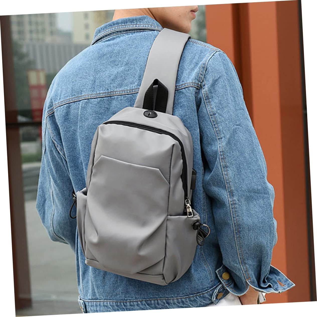 2 Pcs Elegant Chest Pouch for Women Lightweight Backpack Storage Pockets for Travel and Evening Out