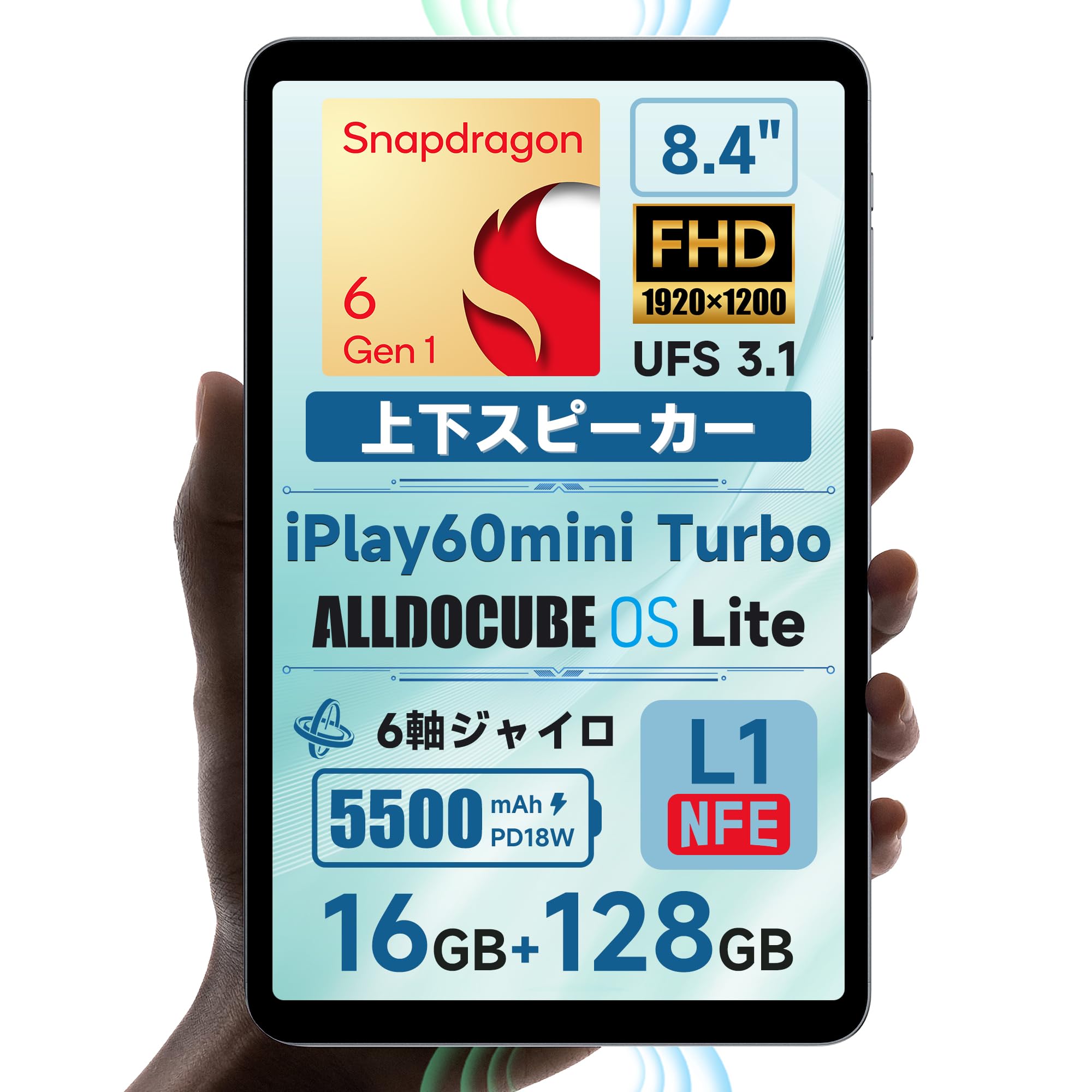 iPlay60mini Turbo 8.4インチタブレット 8.4インチタブレット「ALLDOCUBE iPlay60 mini Turbo」レビュー