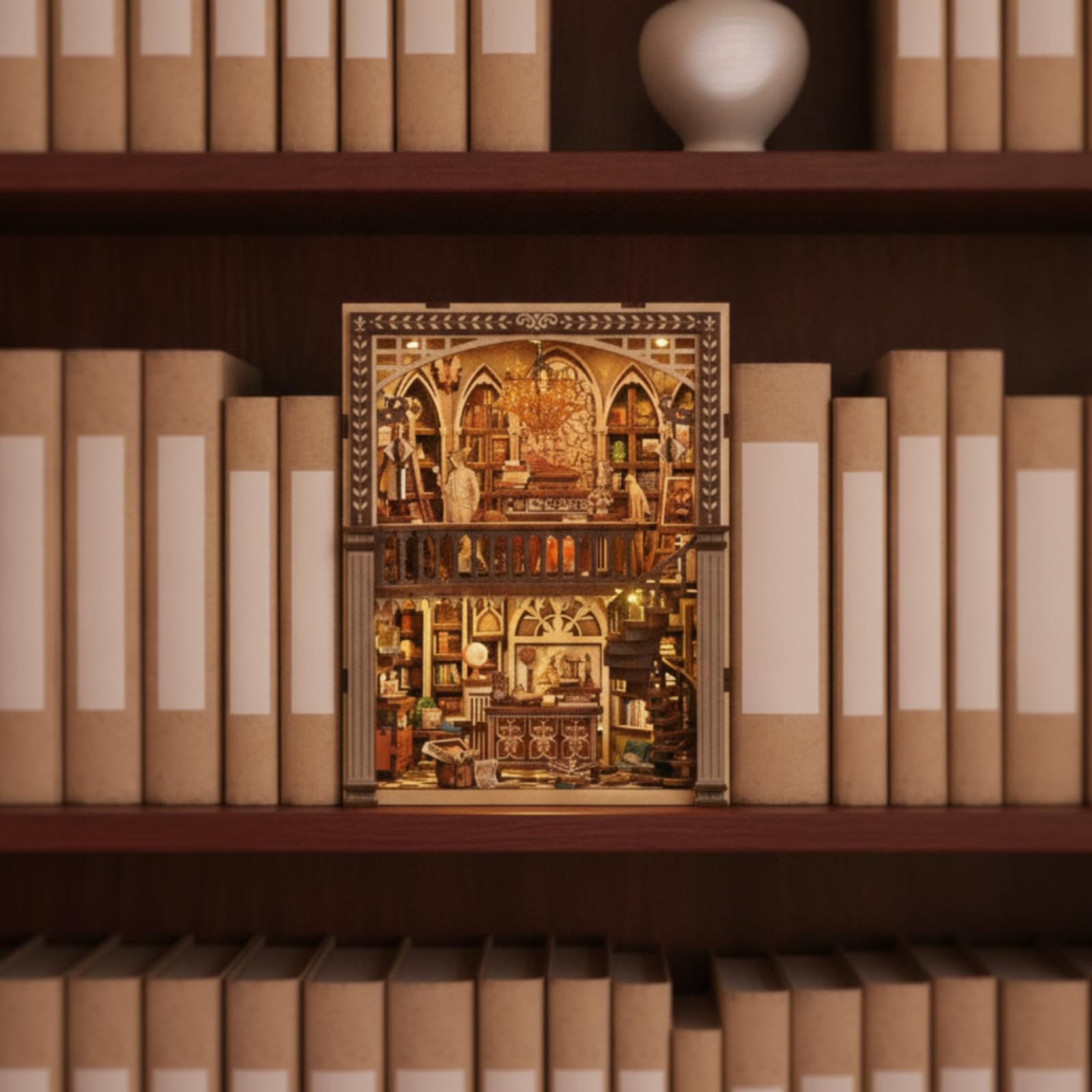 predolo Angolo Libreria Caldo Miniature Case Fai