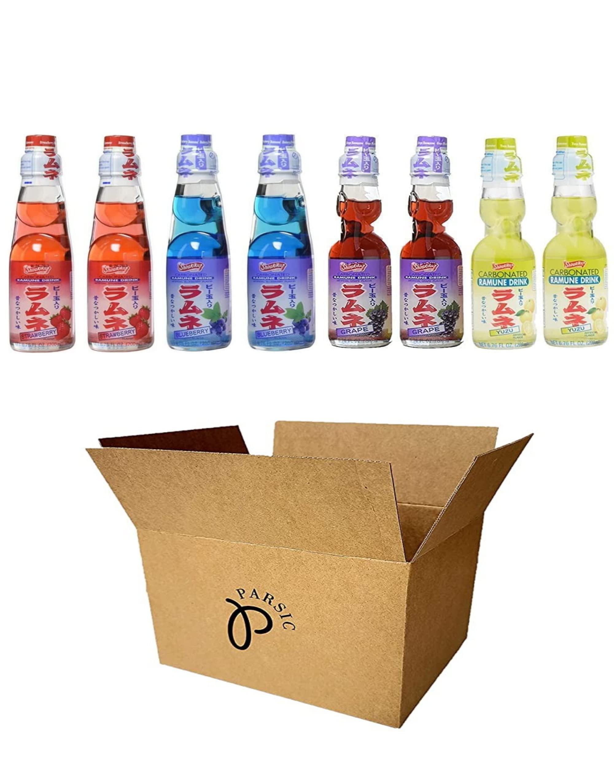 Amazon.com : RAMUNE Japanese Soft Drink Variety, 8-Pack, 6.76