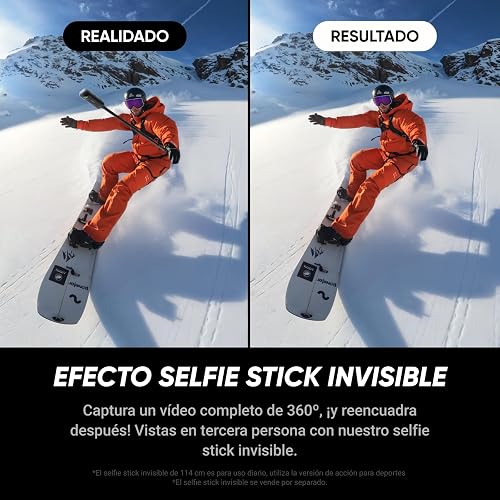 Insta360 X5 Essentials Bundle - Waterproof 8K 360° Action Camera, Leading Low Light, Invisible Selfie Stick Effect, Rugged and Replaceable Lens, 3-Hour Battery - 4