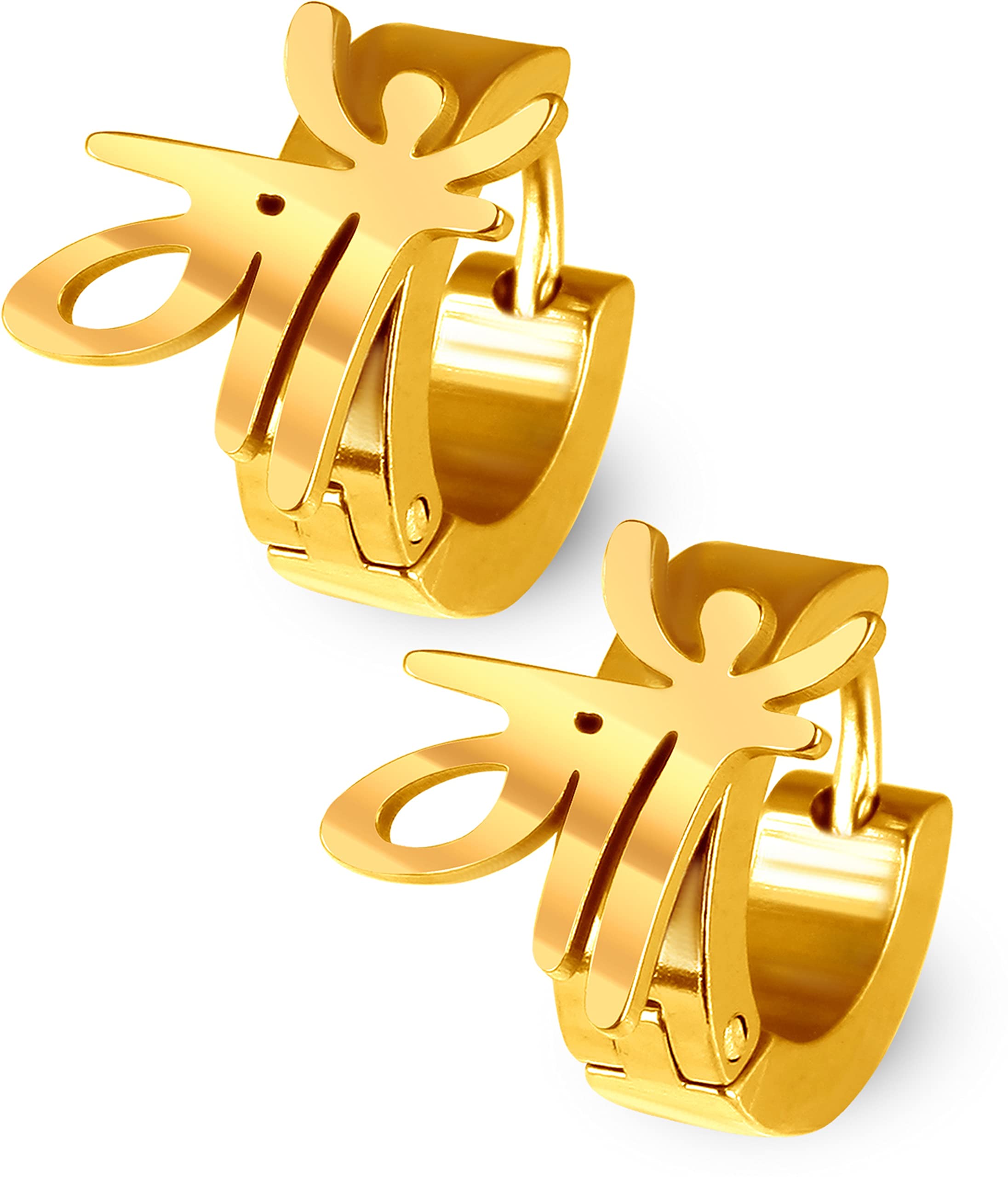 Men's & Women Gold Maa Plug Hoop Earing Brass Plug Earring for everyday fashion.-image-18