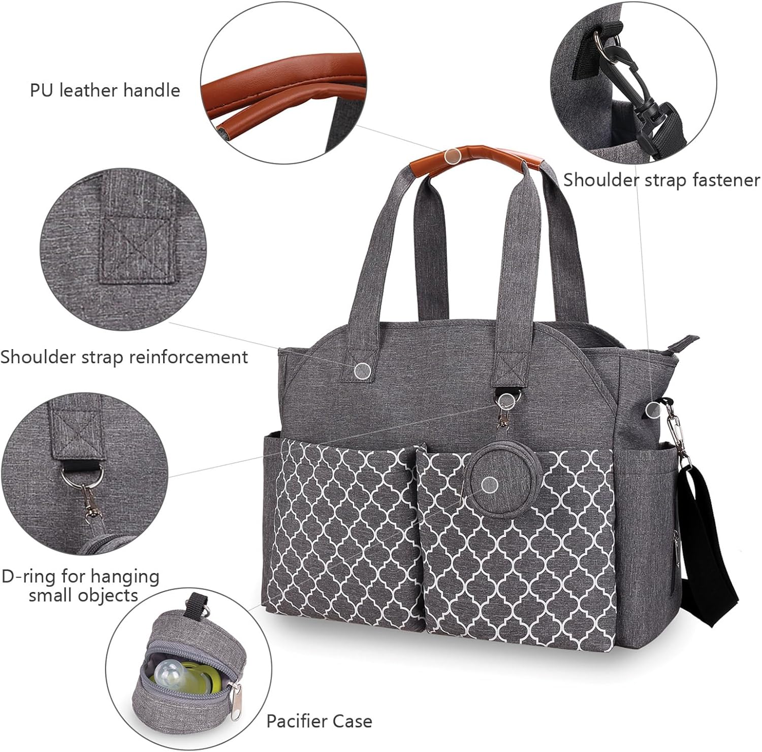 大容量ミイラメッセンジャーバッグ母子授乳ハンドバッグおむつ替えバッグポータブルトート旅行バックパック