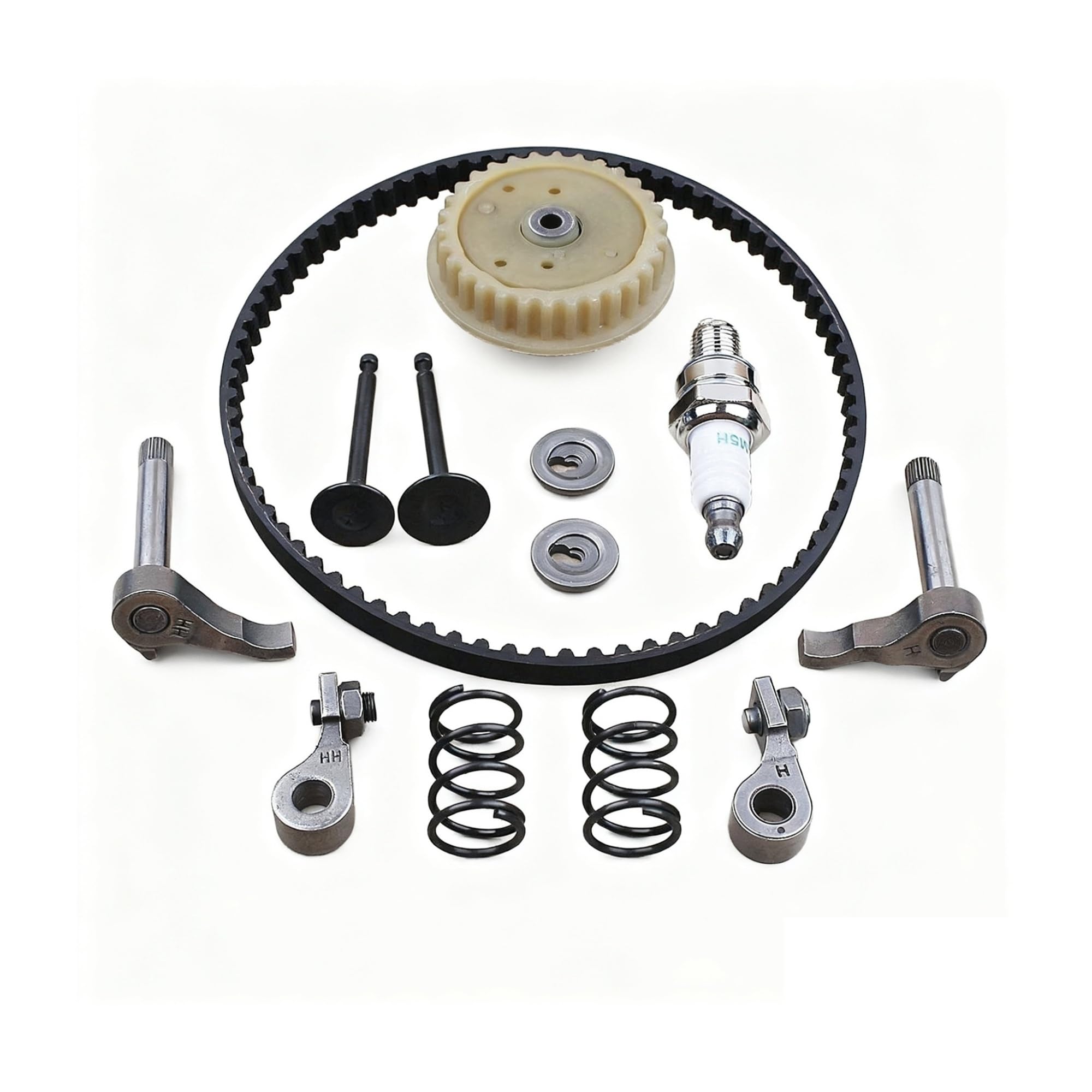 Kit de Correa de distribución y polea de árbol de levas for cortacésped Compatible con GX35, GX35NT, HHT35S, UMK435, desbrozadora de 4 Tiempos