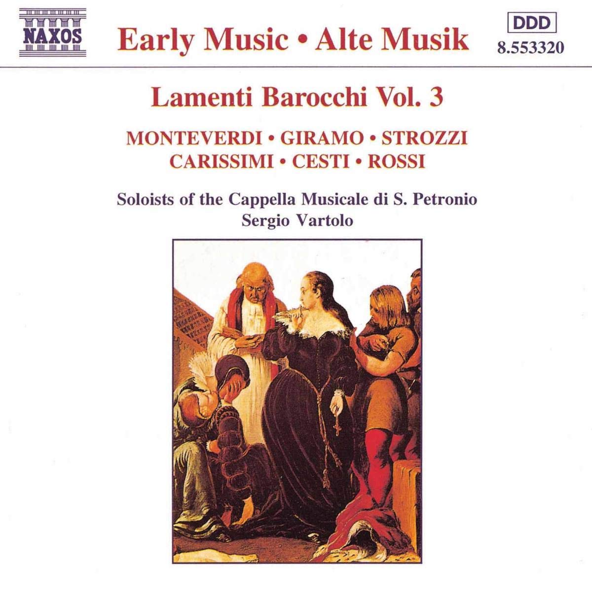 Lamenti Barocchi 3 / Various [Audio CD] Carissimi; Cesti and Vartolo, Sergio