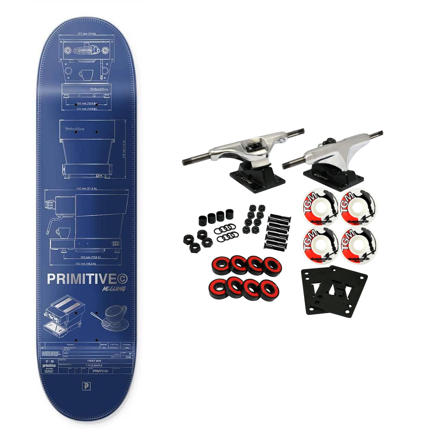 Primitive Skateboard Complete McClung Double Shot 8.625
