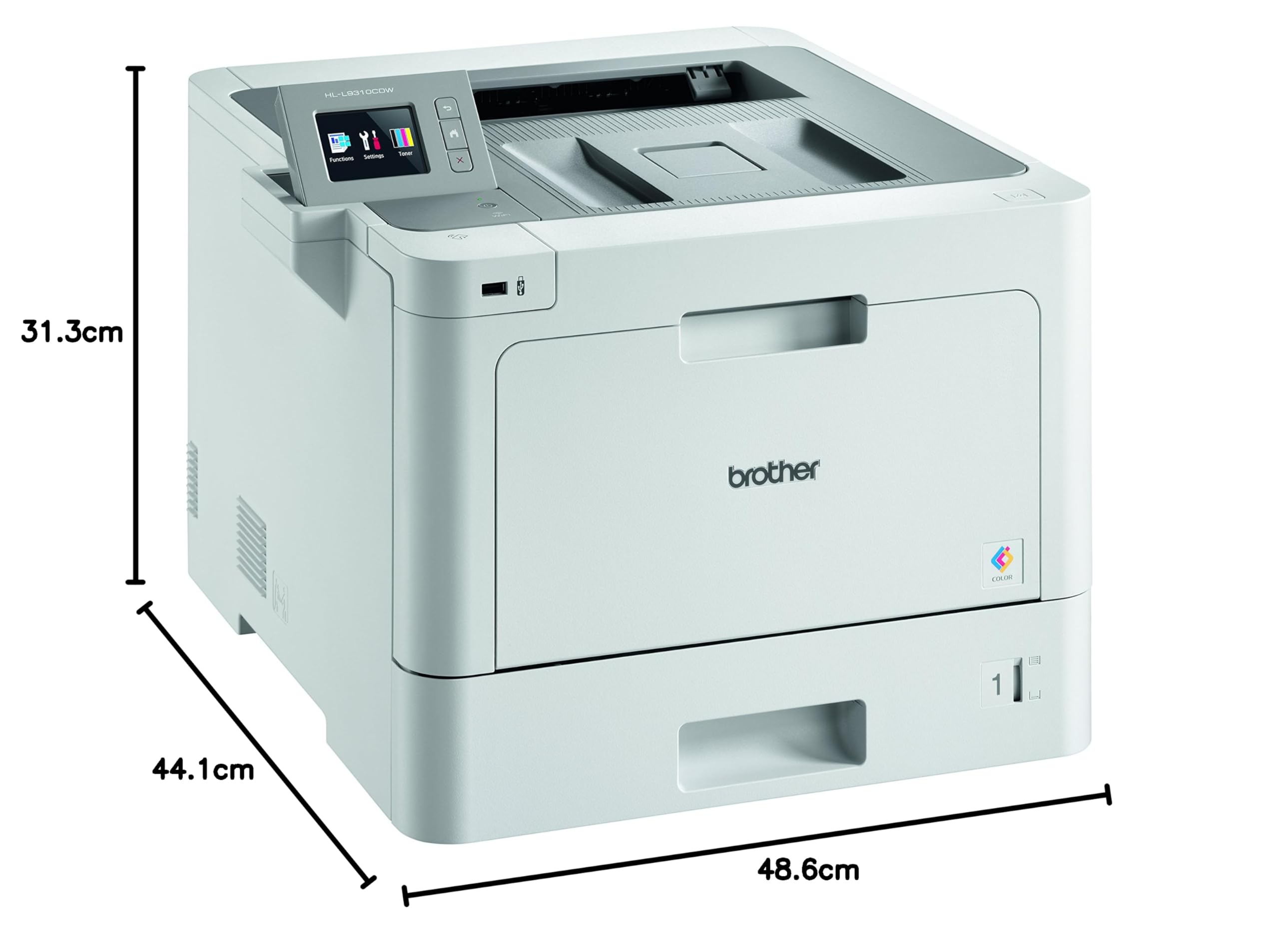Brother hl-l9310cdw - Stampante laser (a colori, WLAN, double face, display 6,8 cm, 1 GB di memoria)