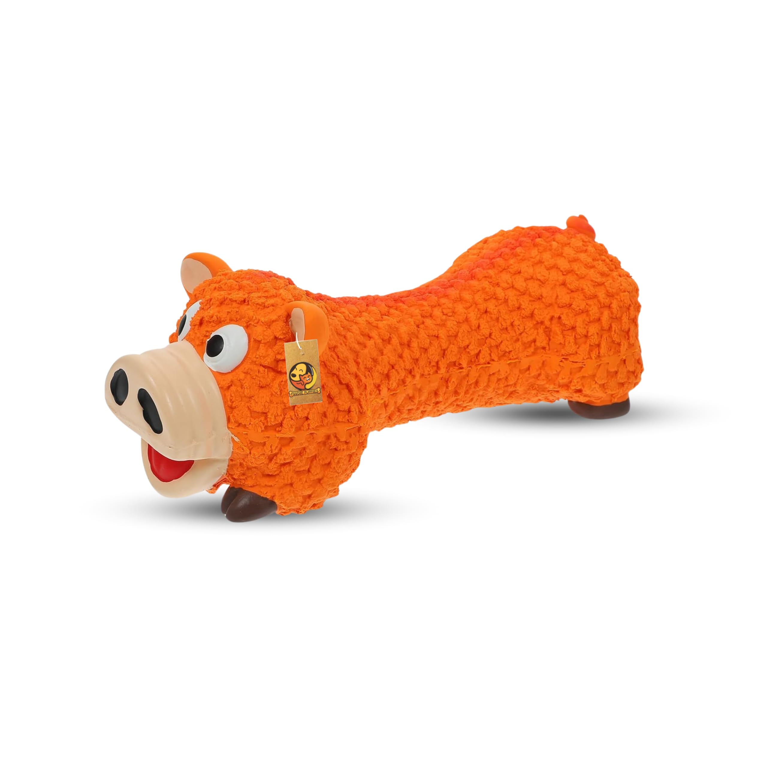 Foodie Puppies Dog Squeaky Chew Latex Rubber Toy - (Orange Pig) | for Small Dogs & Puppy | Cotton Filled, Durable, Animal Design, Fetch & Chew Safe Play Toy | Reduce Separation Anxiety (Size: 21cm) (B0D7RGZD5Y) Amazon Price History, Amazon Price Tracker
