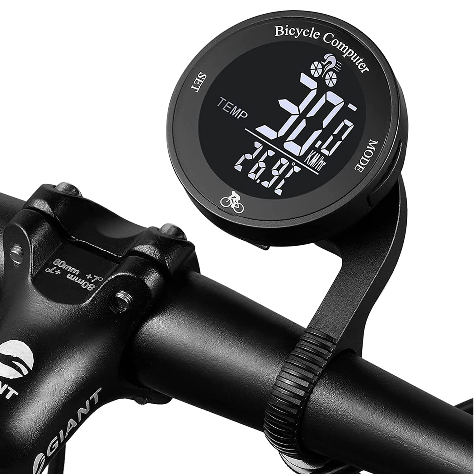 Bezprzewodowy licznik rowerowy, wielofunkcyjny prędkościomierz rowerowy, akcesoria rowerowe z podświetlanym wyświetlaczem LCD/wodoodporność