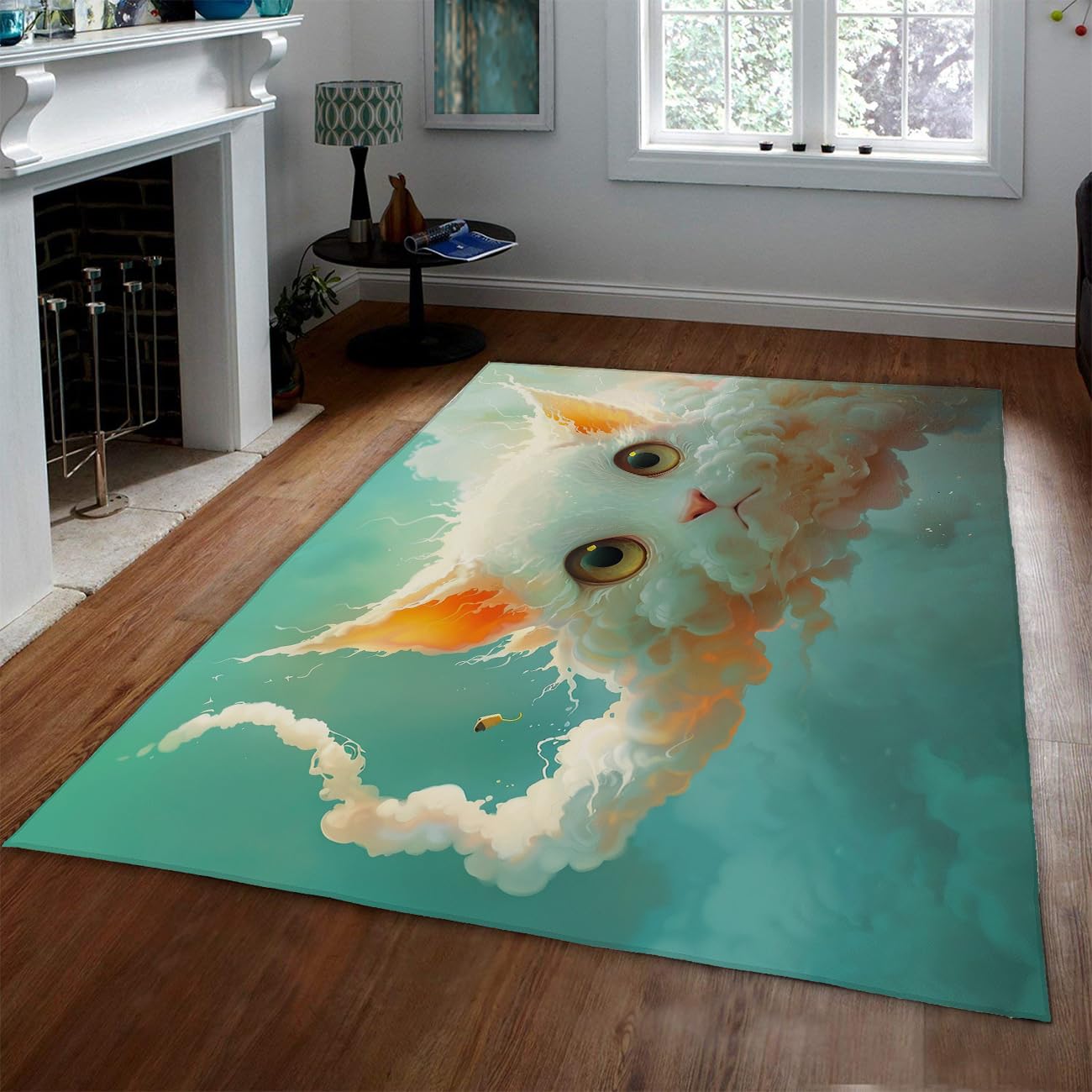 Tapis de porte à thème cartoon lavable pour entrée et cuisine
