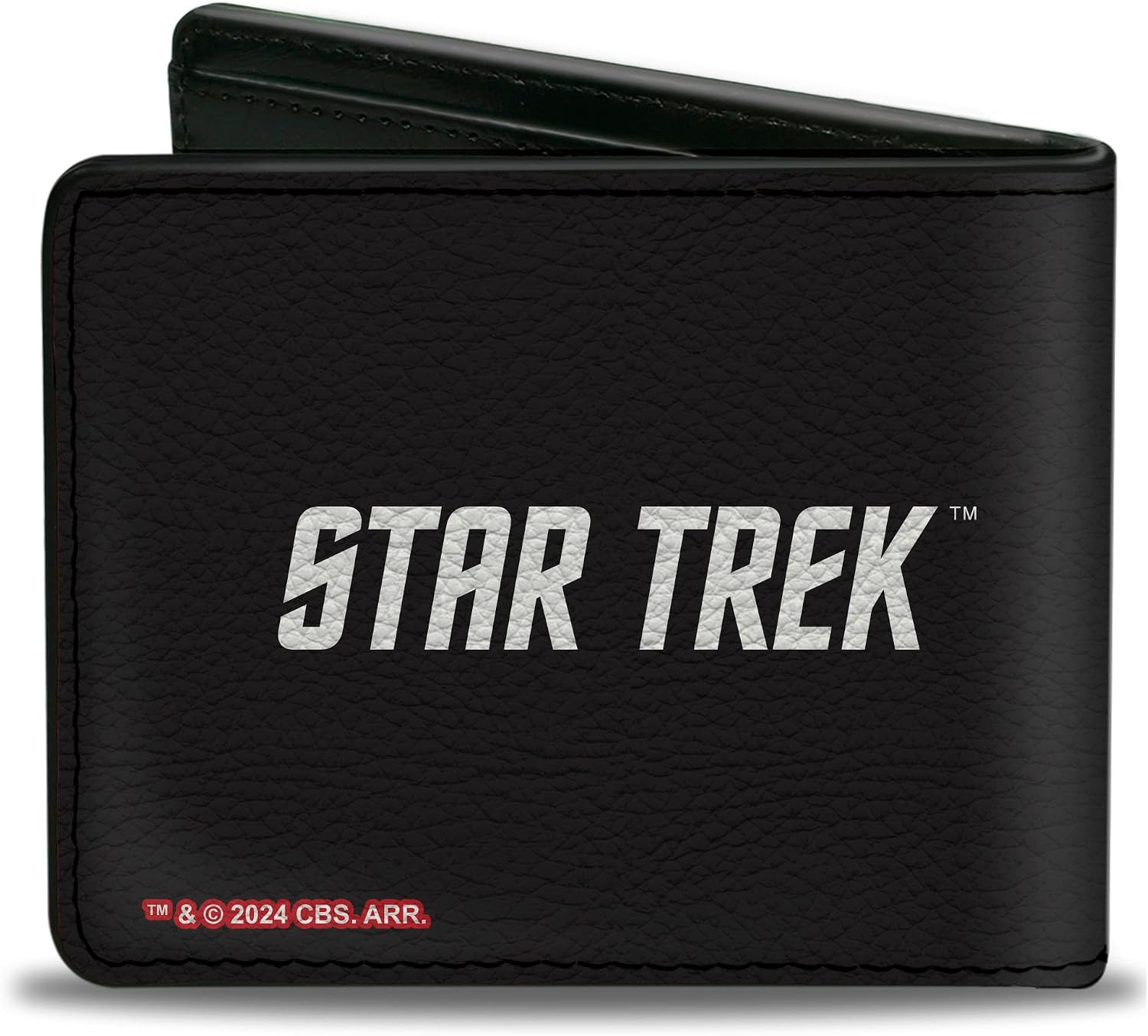 Buckle-Down Paramount Network Wallet, Bifold, Star Trek Service Sacrifice Compassion Love Badge Icon Black, Vegan Leather