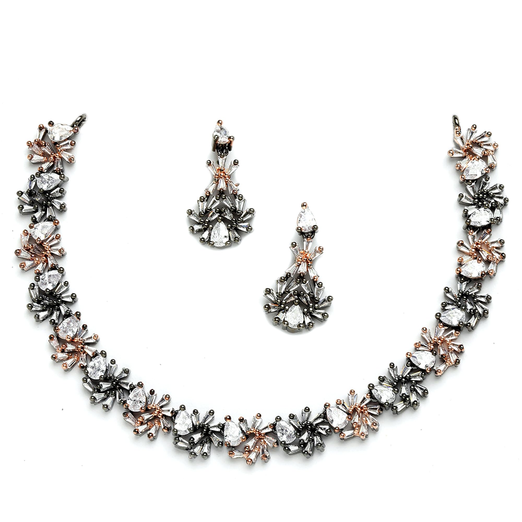 See full amazon price history chart for ZENEME Rose Gold-Plated Floral and Pear Design Rose Black and White American Diamond Studded Jewellery Set (Rose Black White) ZENEME Rose Gold-Plated Floral and Pear Design Rose Black and White American Diamond Studded Jewellery Set (Rose Black White) (B0BQKT3F7T) Amazon Price History, Amazon Price Tracker