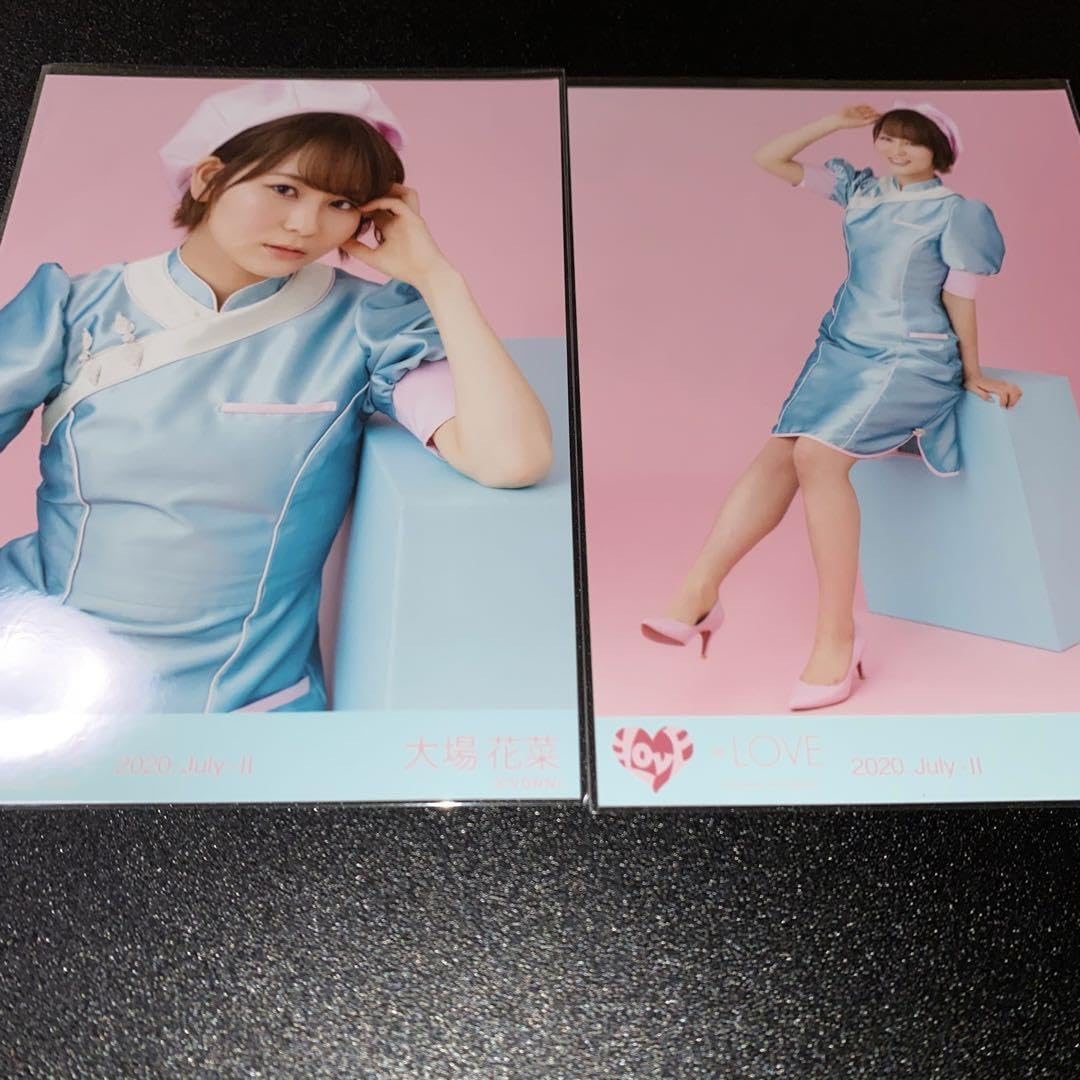 LOVE イコラブ 大場花菜 ダイナー衣装 直筆 チュウ ヒキ 大場花菜