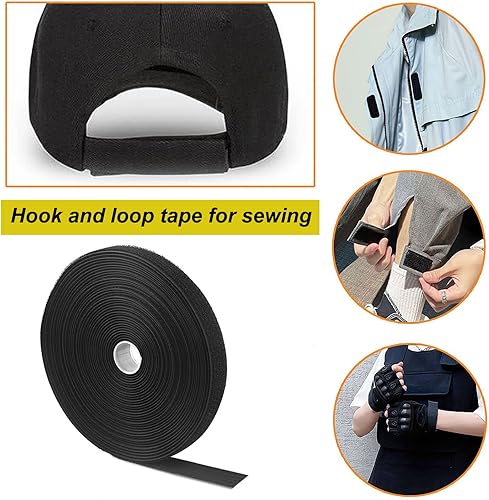 Miniatura 6 de WSZJINB Correas de cable ajustables de 16 pies con hebillas, longitud de corte libre, bridas de sujeción reutilizables negras, correa de seguridad