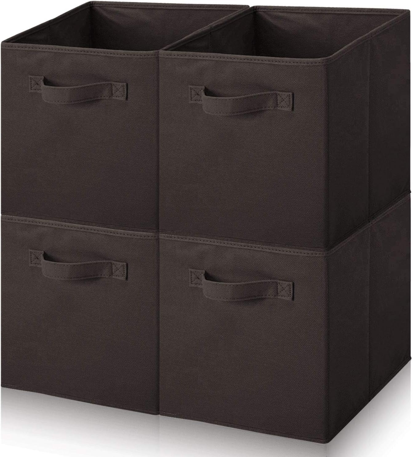 Amazing Tour 4 PCS Cube Storage Boxes 27x27x27 Foldable Fabric with