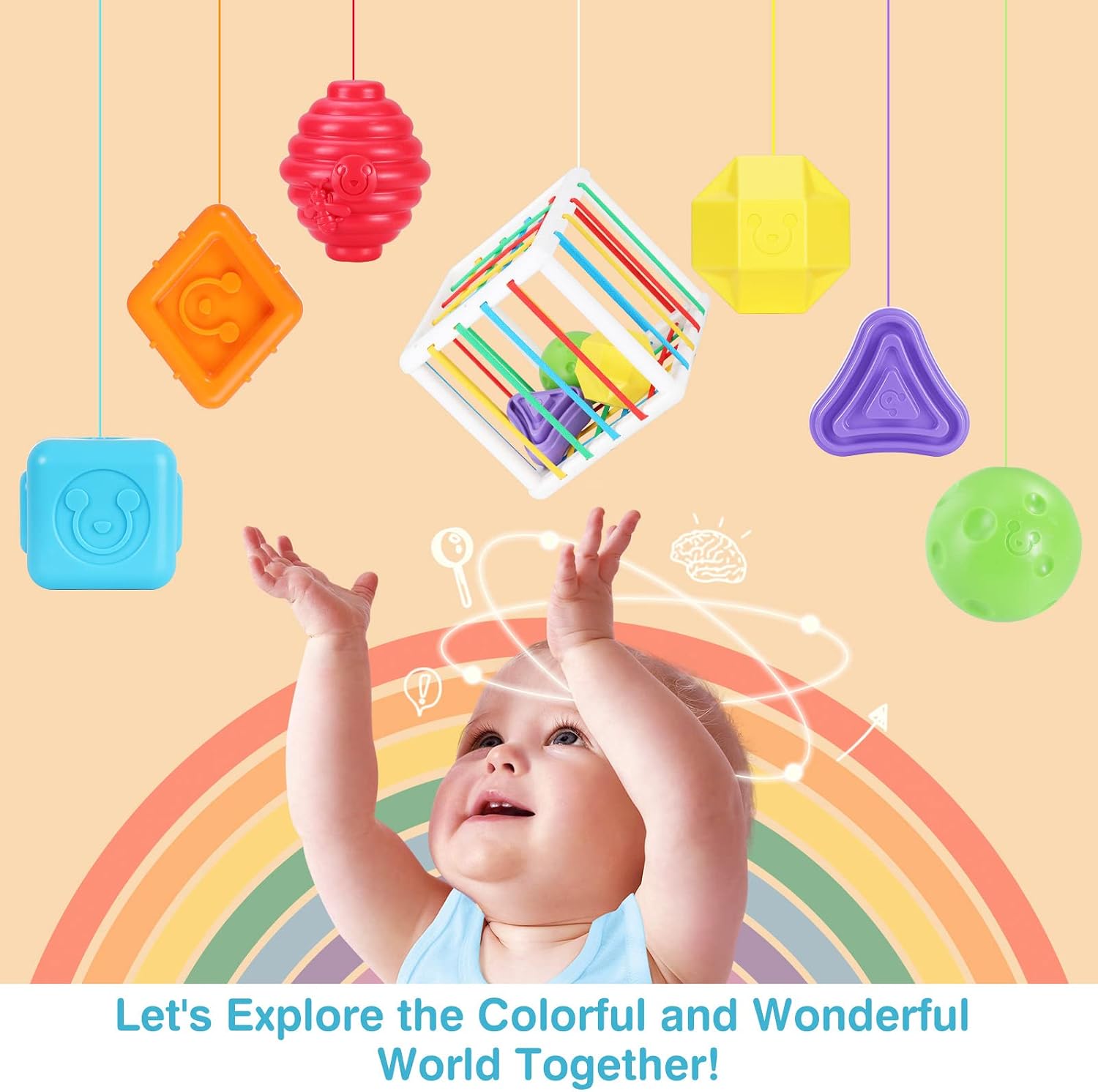 Buy Zooawa Baby Montessori Toys, Sensory Toy for Autistic Baby Toddler